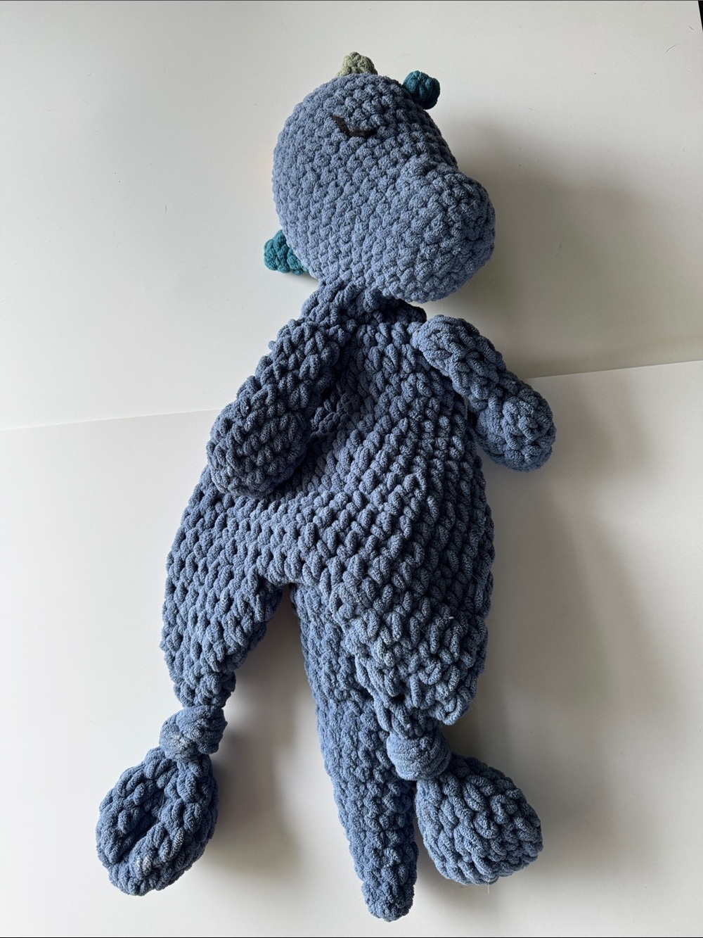 Handmade Plush Crochet Dino Stuffie 26 inch